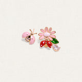Joyful Daisy and Ladybug Enamel Studs