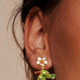 Wisteria Parrot Studs