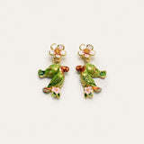 Wisteria Parrot Studs
