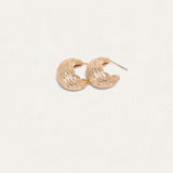 Wheat Whisper Crescent Studs