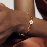 Daisy Strawberry Chain Bracelet