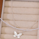 Butterfly Whisper Layered Necklaces