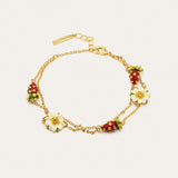 Daisy Strawberry Chain Bracelet