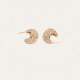 Wheat Whisper Crescent Studs
