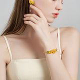 Charming Sunflower Bee Bracelet