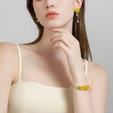 Charming Sunflower Bee Bracelet