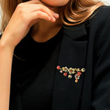 Elegant Floral Bouquet Brooch