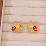 Sunny Daisy and Ladybug Cheer Studs