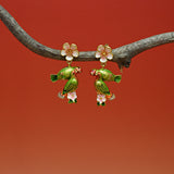 Wisteria Parrot Studs