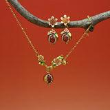 Pomegranate Blossom Pendant Necklace