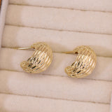 Wheat Whisper Crescent Studs