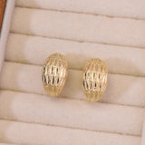 Wheat Whisper Crescent Studs