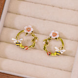 Garden Blossom Butterfly Studs