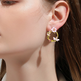 Garden Blossom Butterfly Studs