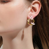 Garden Blossom Butterfly Studs