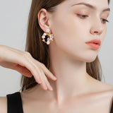 Gentle Spring Blossom Pearl Studs