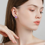 Lilac Embrace Circle Studs