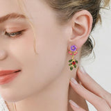 Morning Joy Violet Studs