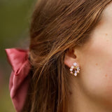 Gentle Spring Blossom Pearl Studs