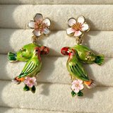 Wisteria Parrot Studs