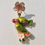 Wisteria Parrot Studs