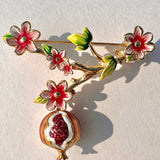 Pomegranate Blossom Brooch