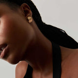 Wheat Whisper Crescent Studs