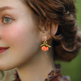 Charming Pearl Bird Blossom Studs