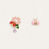 Joyful Daisy and Ladybug Enamel Studs