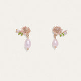 Radiant Wildflower Pearl Studs