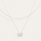 Butterfly Whisper Layered Necklaces