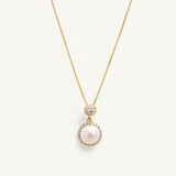 Lunar Pearl Halo Pendant