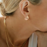 Wheat Whisper Crescent Studs