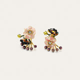 Art Deco Inspired Iris Flower Studs