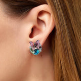 Fairy Gemstone Butterfly Studs