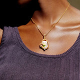 Chrysanthemum Pearl Necklace