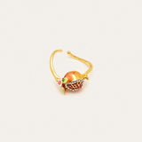 Pomegranate Blossom Open Ring