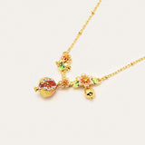 Pomegranate Blossom Pendant Necklace