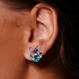 Fairy Gemstone Butterfly Studs