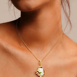 Chrysanthemum Pearl Necklace