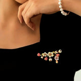 Elegant Floral Bouquet Brooch