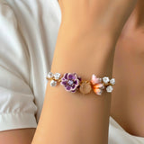 Floral Fantasy Cuff Bracelet