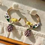 Enchanting Floral And Grape Drops