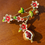 Pomegranate Blossom Brooch
