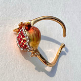 Pomegranate Blossom Open Ring