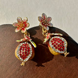 Pomegranate Blossom Studs