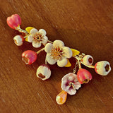 Elegant Floral Bouquet Brooch